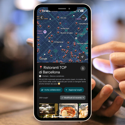 Map of Barcelona's top restaurants