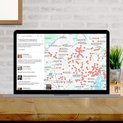 Map of Barcelona's top restaurants