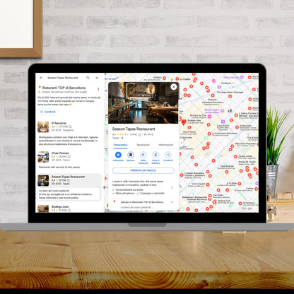 Map of Barcelona's top restaurants