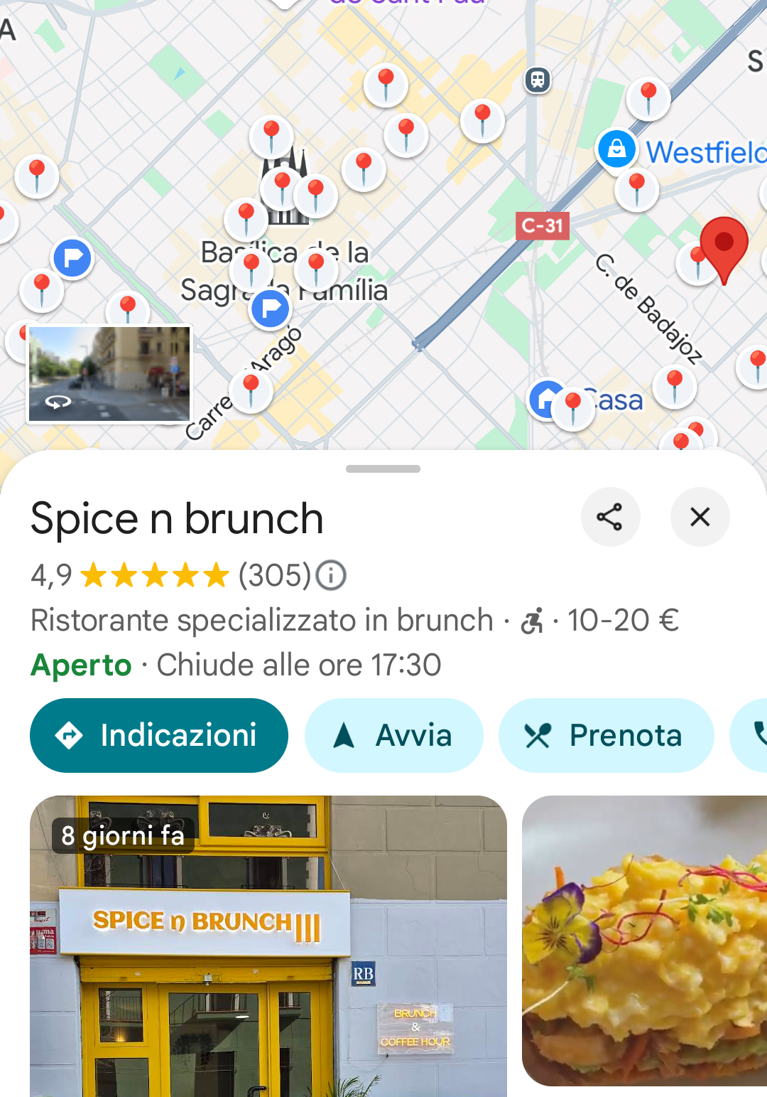 Map of gluten-free restaurants in Barcelona
